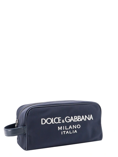 Shop Dolce & Gabbana Nylon Necessarie With Frontal Logo