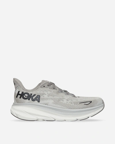 Shop Hoka One One Clifton 9 Sneakers Harbor Mist In Grey