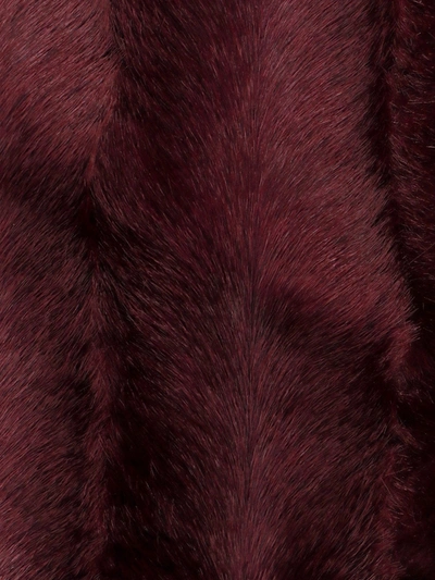 Shop Burberry Faux Fur Scarf With Hood