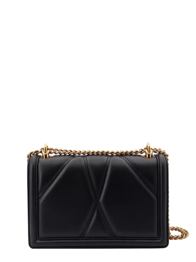 Shop Dolce & Gabbana Matelassé Leather Shoulder Bag With Iconic Jewel Detail