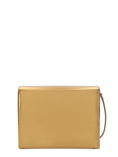 Shop Dolce & Gabbana Mirrored Leather Shoulder Bag With Frontal Monogram