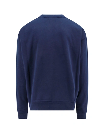 Shop Marni Organic Cotton Sweatshirt With Floral Logo On The Front