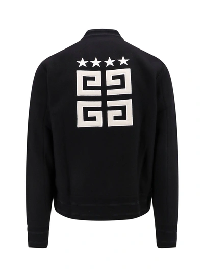 Shop Givenchy Wool Sweatshirt With Back 4g Logo