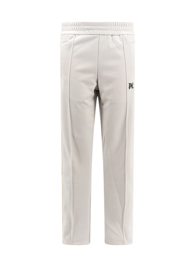 Shop Palm Angels Trouser With Embroidered Monogram On The Front