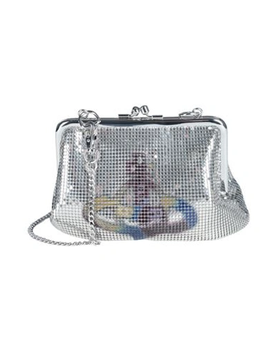 Shop Vivienne Westwood Woman Cross-body Bag Silver Size - Metal