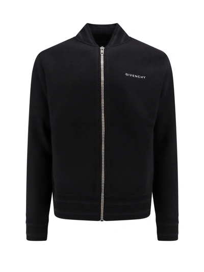 Shop Givenchy Wool Sweatshirt With Back 4g Logo