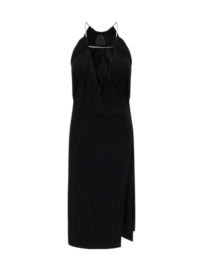 Shop Givenchy Abito Midi In Black