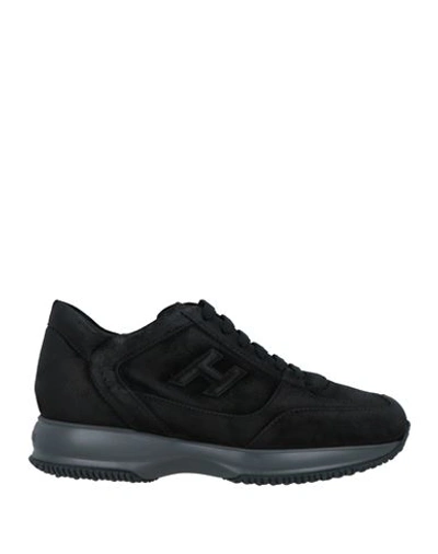 Shop Hogan Man Sneakers Black Size 9 Leather