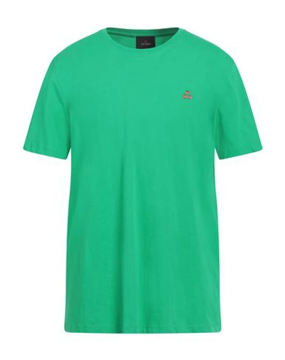 Shop Peuterey Man T-shirt Green Size 3xl Cotton