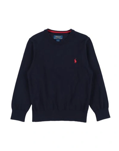 Shop Polo Ralph Lauren Toddler Boy Sweater Navy Blue Size 5 Cotton