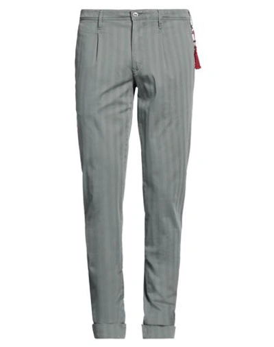 Shop Mmx Man Pants Grey Size 32w-34l Cotton, Tencel Lyocell, Elastane