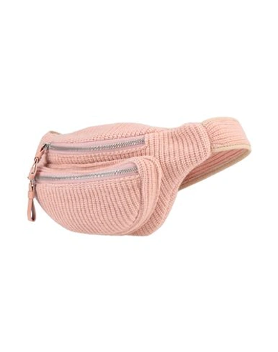 Shop Fabiana Filippi Woman Belt Bag Blush Size - Cashmere, Virgin Wool In Pink
