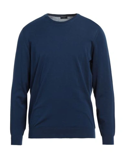 Shop Drumohr Man Sweater Blue Size 42 Cotton