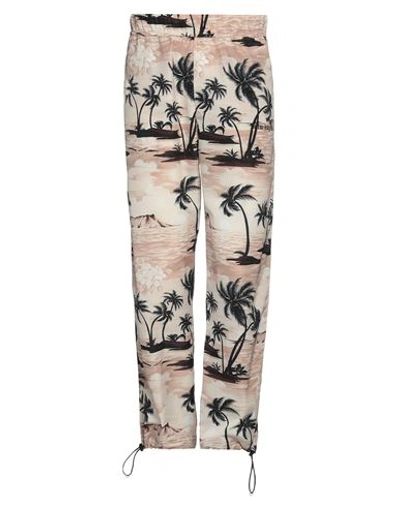 Shop Palm Angels Man Pants Beige Size L Polyester