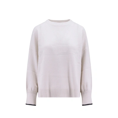 Shop Brunello Cucinelli Cashmere Sweater In White