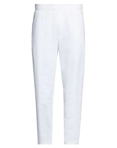 Shop Armani Exchange Man Pants White Size L Cotton, Polyester
