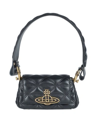 Shop Vivienne Westwood Woman Handbag Black Size - Lambskin
