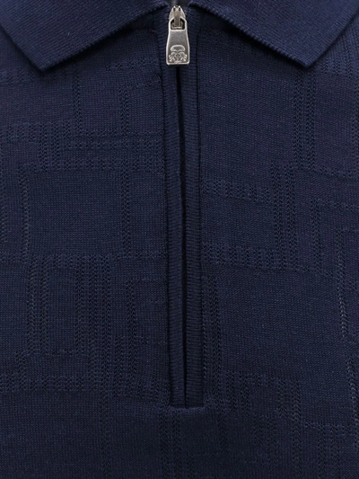 Shop Corneliani Polo Shirt In Blue