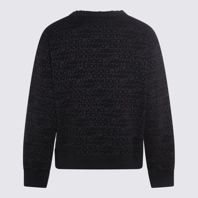 Shop Dolce & Gabbana Black Cotton Sweatshirt