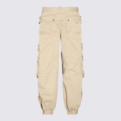 Shop Dsquared2 Stone Cotton Pants