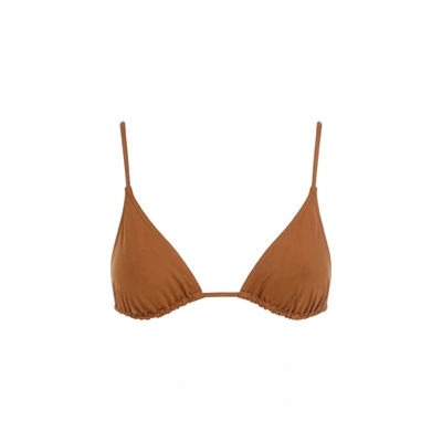 Shop Eres Mouna Bikini Top Swimwear In Brown