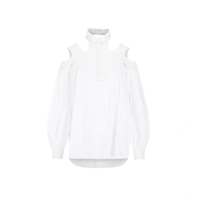 Shop Ermanno Scervino Cotton Shirt In White