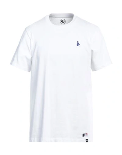 Shop 47 T-shirt M. C. Base Runner Emb Echo Los Angeles Dodgers Man T-shirt White Size L Cotton