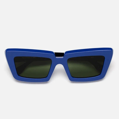 Shop Retrosuperfuture Sunglasses In Blue