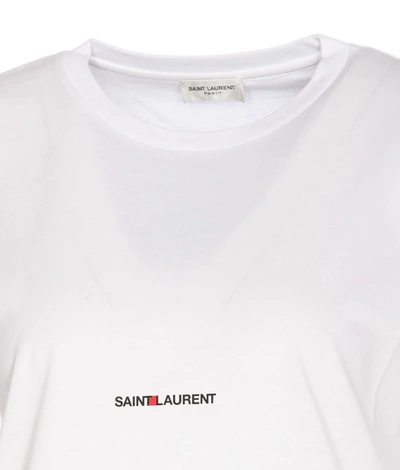 Shop Saint Laurent T-shirts And Polos In White