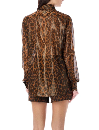 Shop Tom Ford Georgette Shirt In Leo