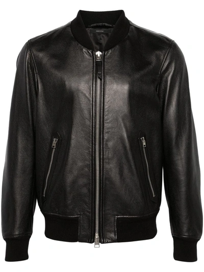 Shop Tom Ford Zip Jacket In Black