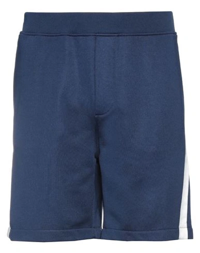 Shop Dsquared2 Man Shorts & Bermuda Shorts Blue Size L Cotton, Polyester, Elastane