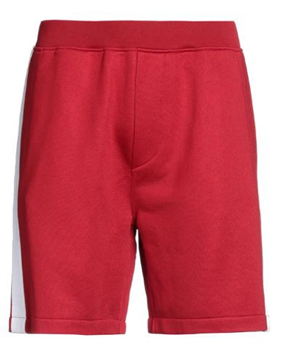Shop Dsquared2 Man Shorts & Bermuda Shorts Red Size L Cotton, Polyester, Elastane