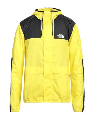 Shop The North Face Man Jacket Yellow Size L Polyester