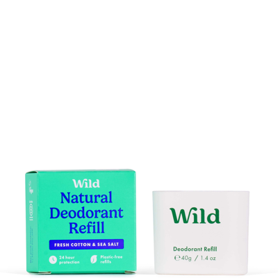 Shop Wild Fresh Cotton And Sea Salt Deodorant Refill 40g