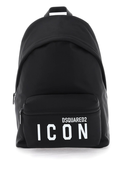 Shop Dsquared2 Icon Nylon Backpack In Black