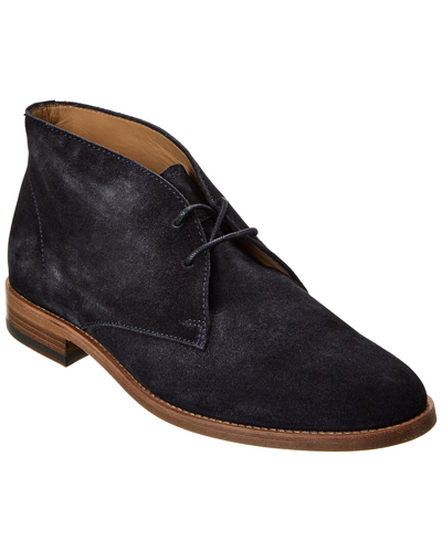 Shop Tod's Suede Bootie In Blue