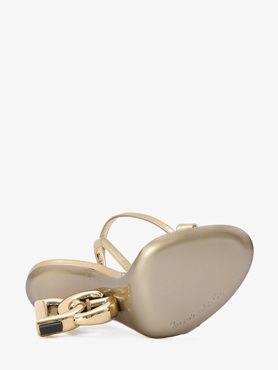 Shop Dolce & Gabbana Keira 105 Sandals In Gold