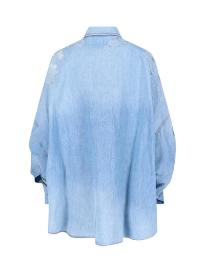 Shop Ermanno Scervino Shirts In Blue