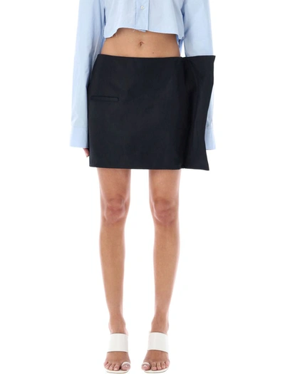 Shop Jw Anderson J.w. Anderson Side Panel Mini Skirt In Black