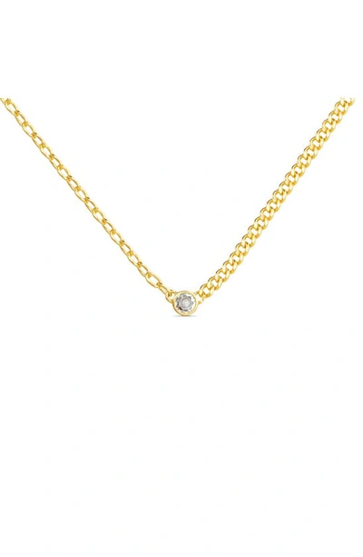 Shop Paige Harper Cubic Zirconia Mixed Chain Necklace In Gold