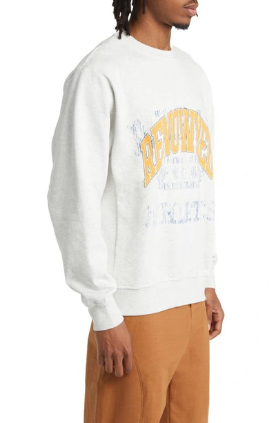 Shop Renowned Ghost Athletic Club Sweatshirt In Heather Grey