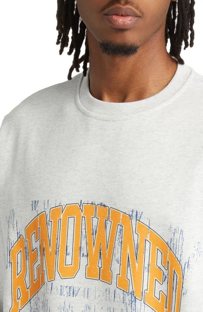 Renowned Ghost Athletic Club Sweatshirt In Heather Grey