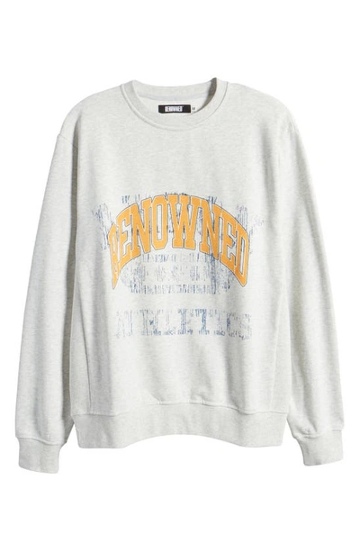 Shop Renowned Ghost Athletic Club Sweatshirt In Heather Grey