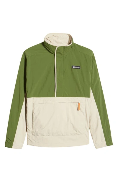 Columbia Deschutes Valley Wind Shell Jacket In Green In Ancient Fossil
