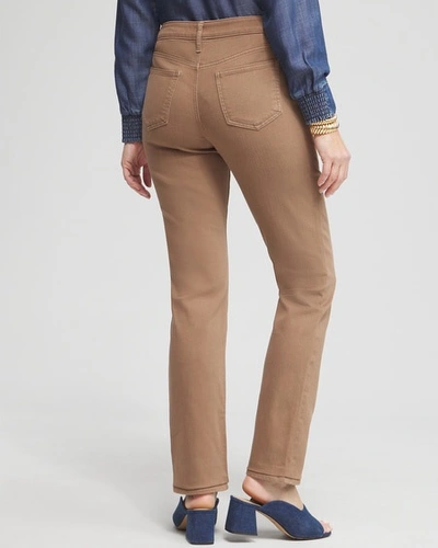 Shop Chico's Girlfriend Jeans In Light Brown Size 8 |  In Teakwood