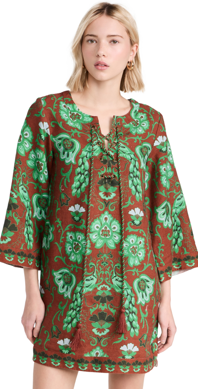 Shop Cara Cara Jaipur Dress Peacock Brunette