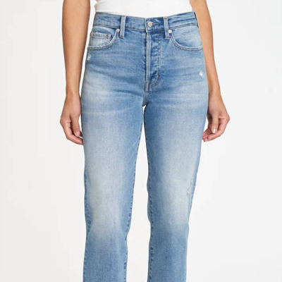 Shop Pistola Charlie High Rise Straight Ankle Jean In Blue