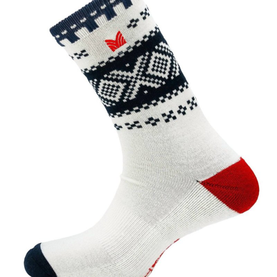 Shop Dale Of Norway Cortina Crew Socks In White