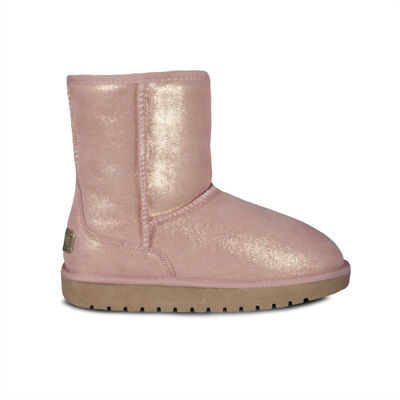 Shop Cloud Nine Ladies Metallic Boot In Pink